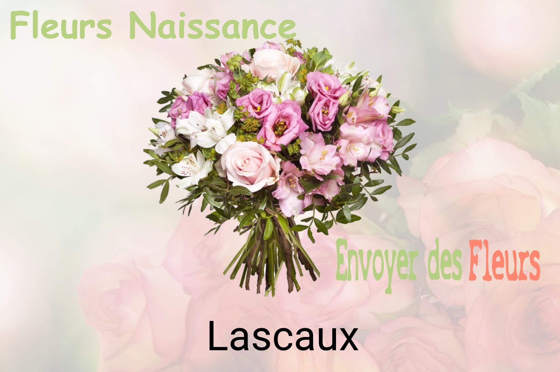 Bouquet de fleurs de naissance livré à Lascaux